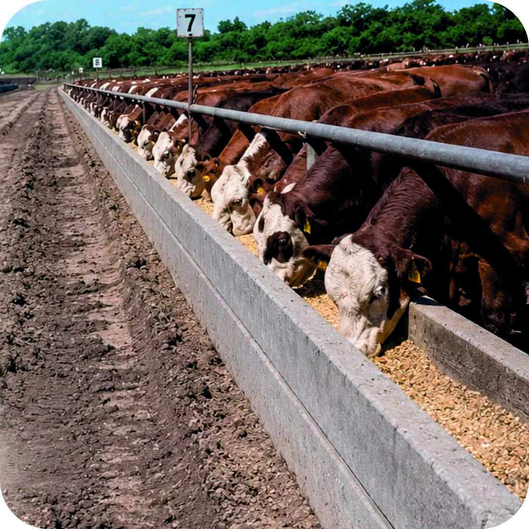 Comederos vacunos de hormigón